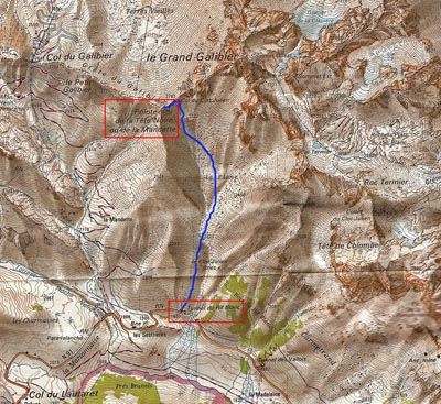 Map Pointe Tête Noire