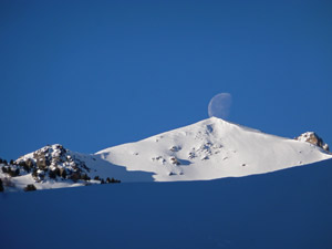 La luna salendo