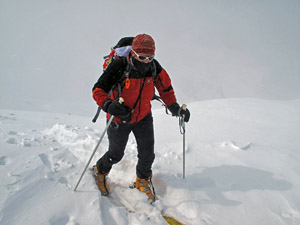 Arrivo al Colle nella bufera