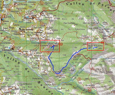 Map Punta Leretta