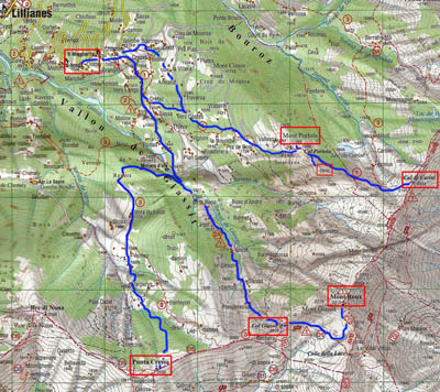 Map Colle Portola