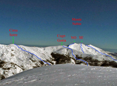 Itinerario Cugn Goria, Cima Serre dal Monte Sarsassi