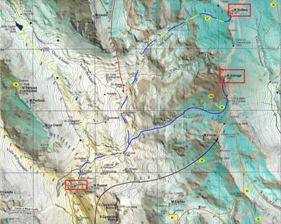 Map Monte Albrage