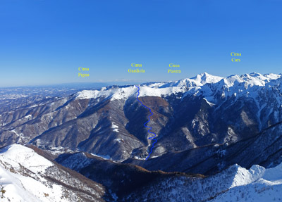 Cima Gardiola dalla Certosa di Pesio