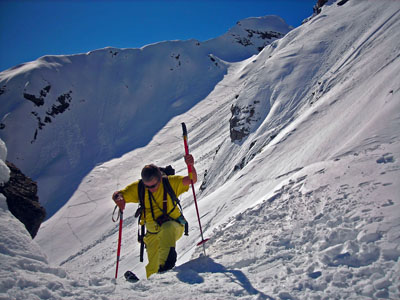 Uscendo al Passo delle Mangioire