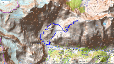 Map Punta Rossa Sea