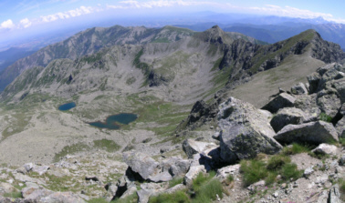 Laghi Sottano e Soprano visti dalla cima del Roubinet