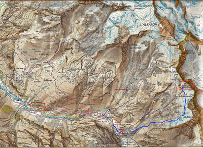 Map Dents du Collerin