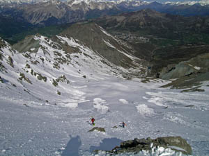 Il ripido versante Nord-Ovest della Rognosa