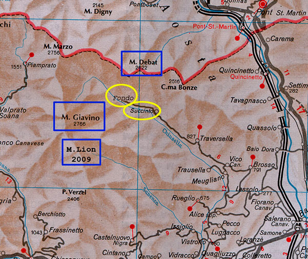 Map Valchiusella