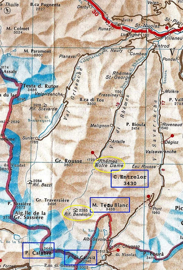 Map Val Rhemes