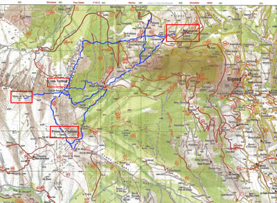 Map Punta Chaligne