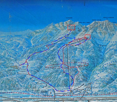 Map Beaulard-ex piste