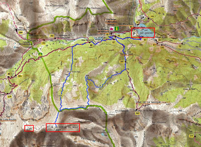 Map Pointe de la Corne du Bouc