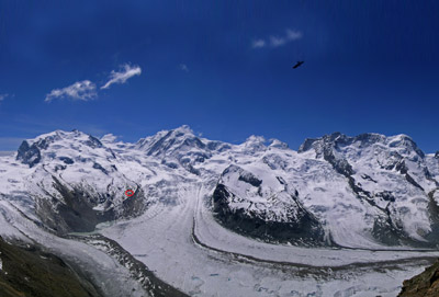 Monte Rosa, visto dal Gorner Grat