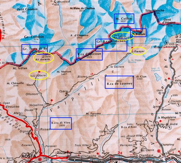 Map Valpelline