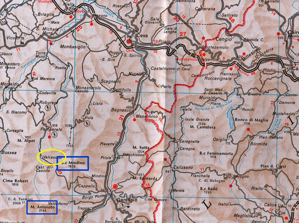 Map Val Casotto