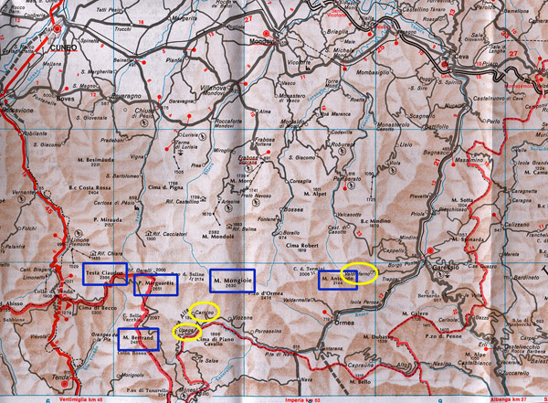 Map Valle Tanaro